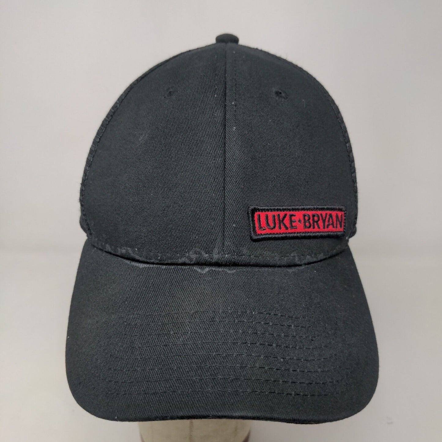 Luke Bryan Men's Snapback Mesh Back Hat Black Adjustable Embroidered Logo
