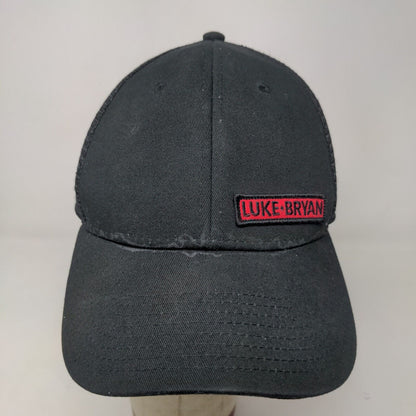 Luke Bryan Men's Snapback Mesh Back Hat Black Adjustable Embroidered Logo
