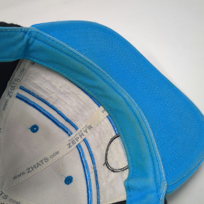Zephyr Snapback Blue White Black One Size Lacrosse Unlimited Striped Player Hat