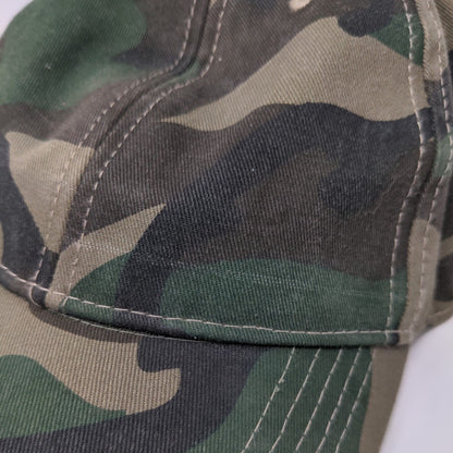 Unbranded Strapback Hat Camouflage OSFM Adjustable Vented Holes 6 Panel Blank