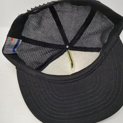 San Sun Berghoff Beer Trucker Hat Black Red Snapback Mesh Cap OSFA Vintage