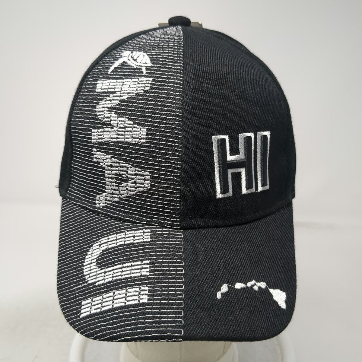 Island Crew Hawaii Baseball Cap Black One Size Hawaii Aloha Turtle Honu Hat