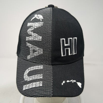 Island Crew Hawaii Baseball Cap Black One Size Hawaii Aloha Turtle Honu Hat