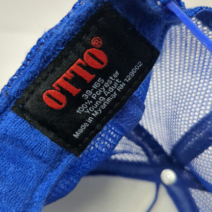 Otto Trucker Hat Blue One Size Twin Oaks Day Camp 50 Years Anniversary Graphic