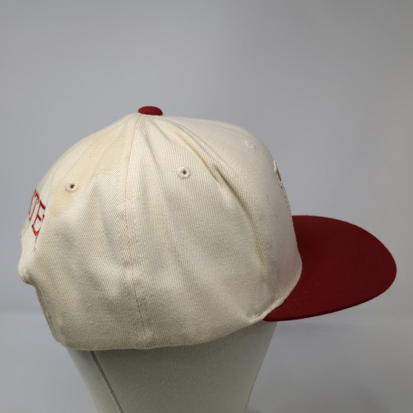 Utah Utes NCAA Adidas Snapback Hat Beige Red One Size College Vault Flat Brim