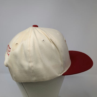 Utah Utes NCAA Adidas Snapback Hat Beige Red One Size College Vault Flat Brim