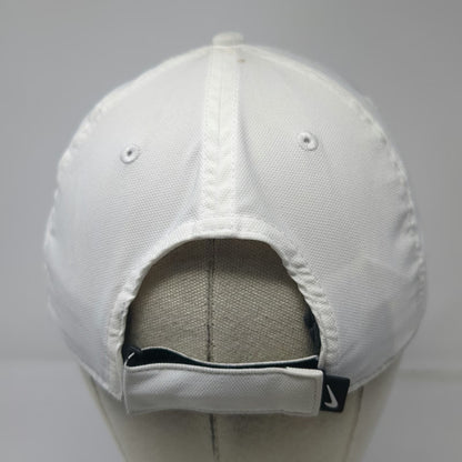 Nike Baseball Cap White L Strapback Dri-FIT Embroidered Swoosh Adjustable Hat