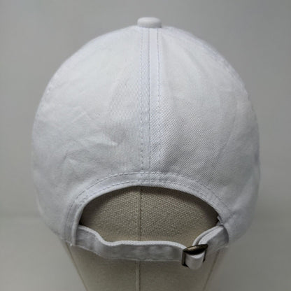 David & Young Women's Slideback Hat White Size OSFM Embroidered Dog Mom Logo