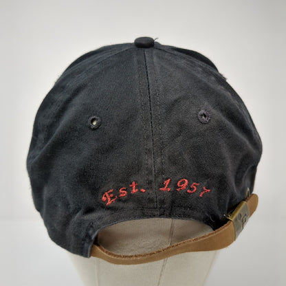 Greenwood's Ski-Haus Slideback Hat Black One Size Embroidered Fahrenheit