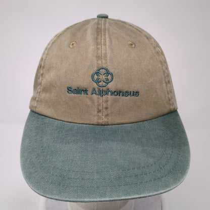 Saint Alphonsus Slideback Hat Multi One Size Colorblock Leather Strap