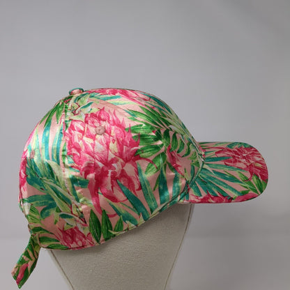 Unbranded Slideback Hat Multicolor OS Adjustable Daylily Close Pineapple Print