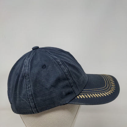 Classic Slideback Hat Blue One Size Embroidered Adjustable 6 Panel