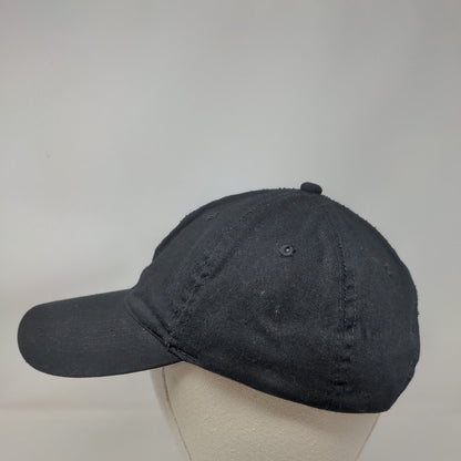 New Chef Slideback Hat Black One Size Adjustable Solid Blank 6 Panel