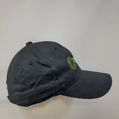 Trulieve Strapback Hat Black Adult Embroidered 6 Panel Outdoor Cap