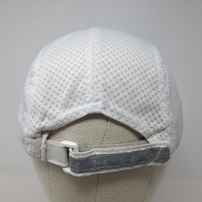 Under Armour Strapback 5 Panel Cap White OS Adjustable Breathable Embroidered
