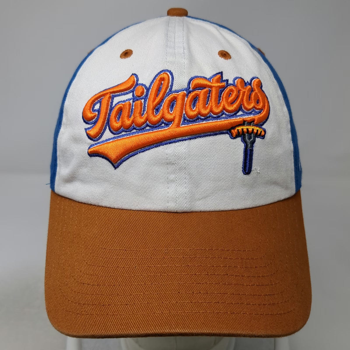 '47 Tailgaters Baseball Cap Blue White Brown One Size Slideback Cotton hat Logo
