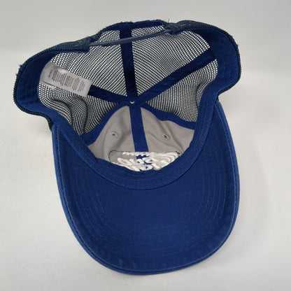Bud Light Snapback Trucker Hat Blue One Size Adjustable Embroidered Mesh Back