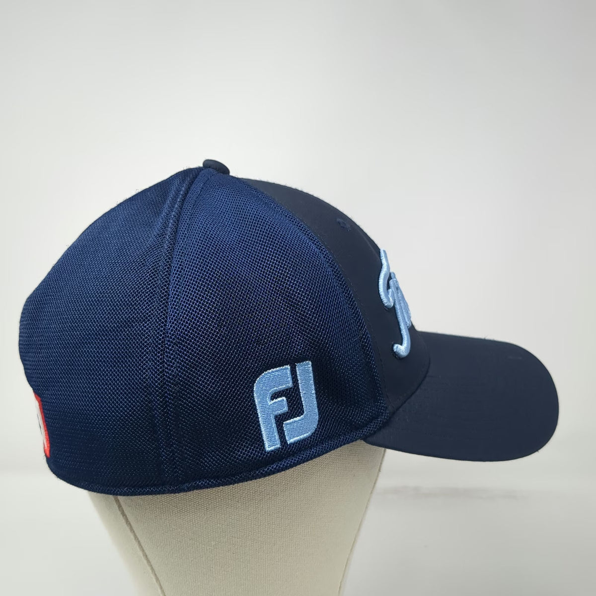 Titleist Baseball Cap Blue XL Fitted Mesh Golf Pro V1 FootJoy Performance Hat