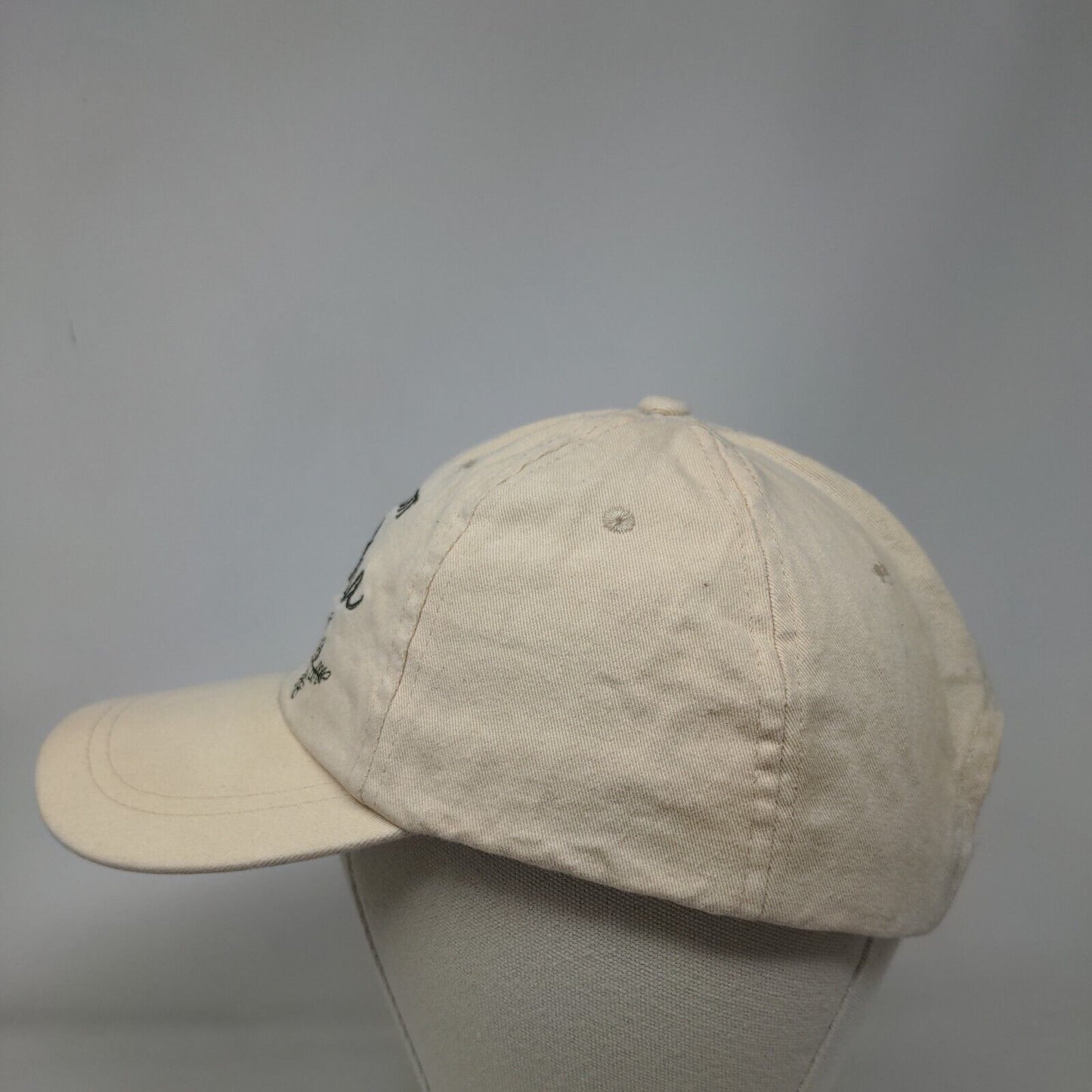Plant Mama Strapback Hat Tan One Size Adjustable Embroidered 6 Panel Cotton