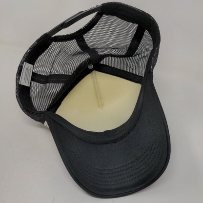 Unbranded Men's Snapback Mesh Back Hat Black White Spitters Are Quitters Logo