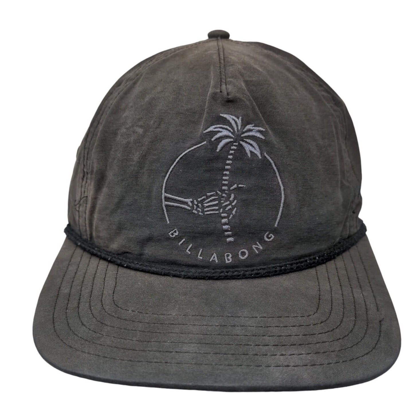 Billabong Snapback Rope Hat Black One Size Embroidered Adjustable