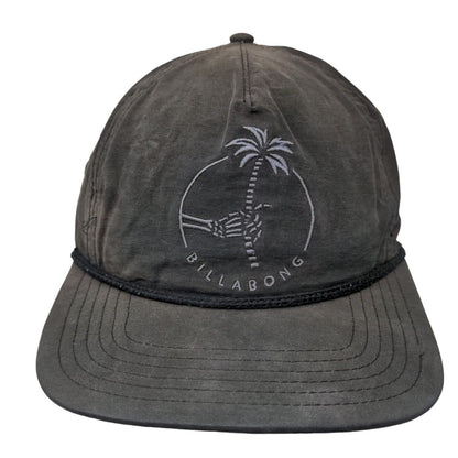 Billabong Snapback Rope Hat Black One Size Embroidered Adjustable