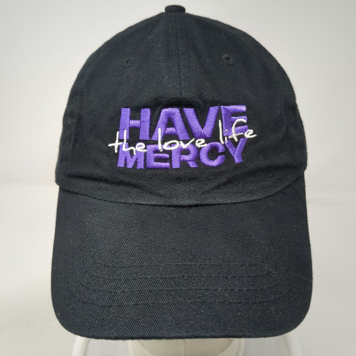 Adams Essentials Baseball Cap Black One Size Have Mercy The Love Life Cotton Hat
