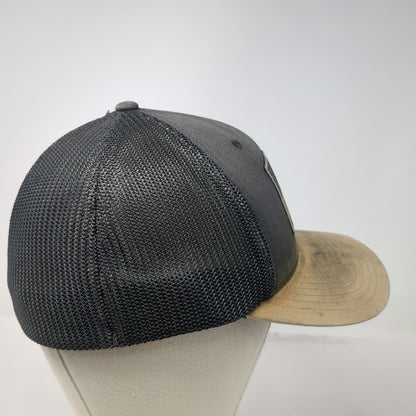 Columbia Baseball Cap Gray One Size Pine Tree Flag Patch Mesh Flexfit Hat