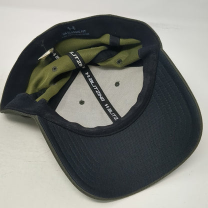 Under Armour Baseball Cap Green XL Embroidered Logo Stretch Fit Athletic hat