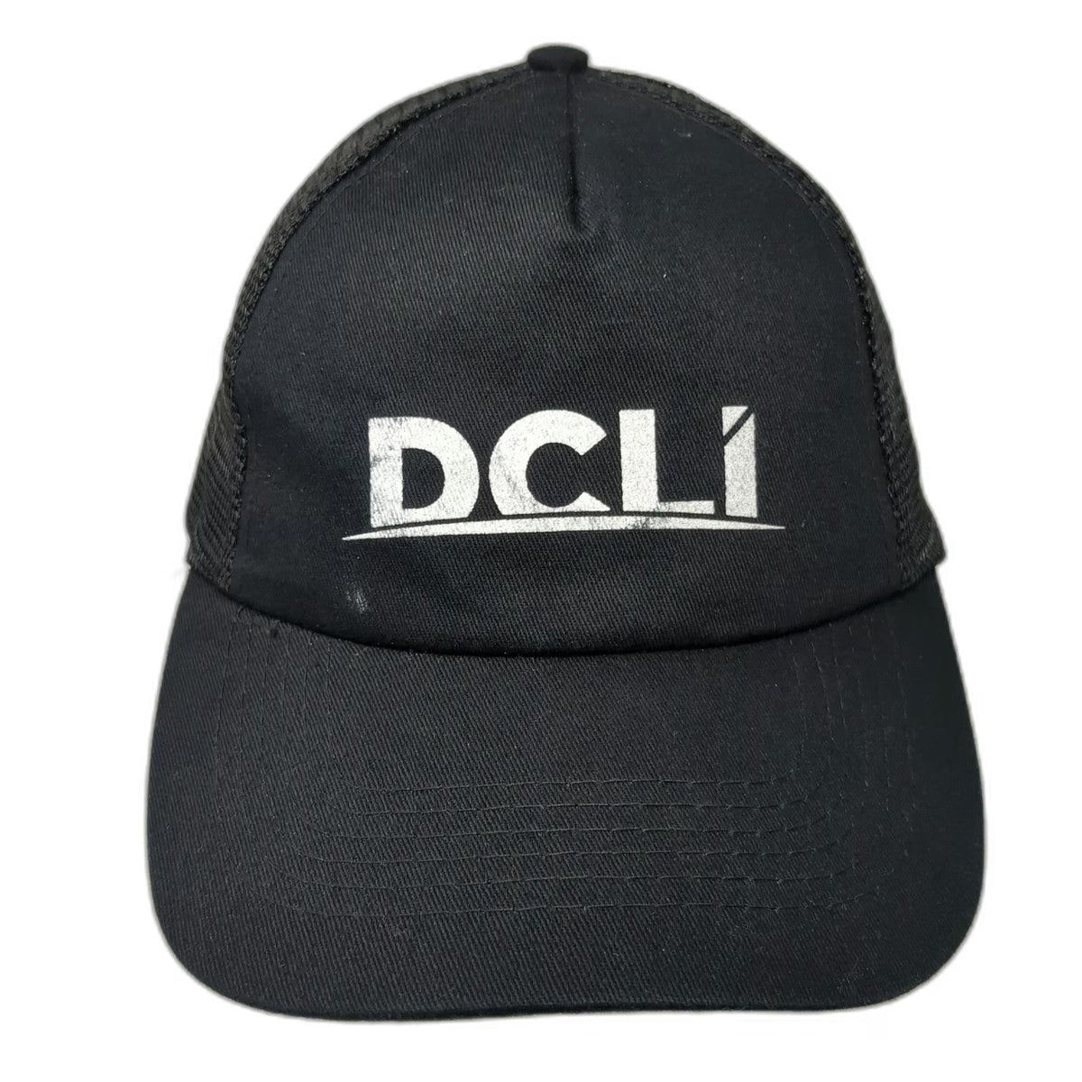 HitWear Trucker Hat Black One Size Mesh Back Snapback DCLI Graphic Logo Cap
