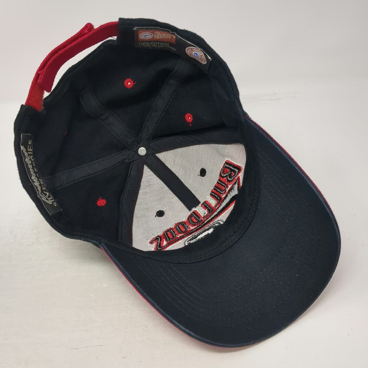 Georgia Bulldogs NCAA Captivating Headgear Red Black Cap Hat One Size Two Tone