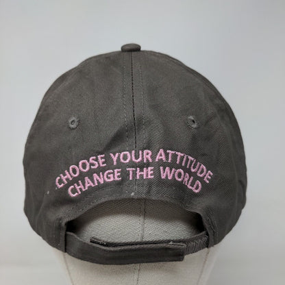 Bee Strong Strapback Hat Grayish-Brown One Size Choose Your Attitude