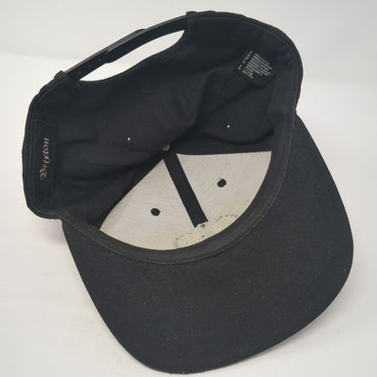 Brixton Supply Tademark Snapback Hat Black One Size Adjustable Embroidered