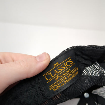 J.C.A. Underground Snapback Trucker Hat Black OS Adjustable Mesh Back Yupoong