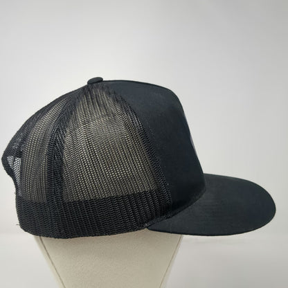 Santa Cruz Trucker Hat Black One Size Mesh Back Snapback Blue Red Screaming Hand