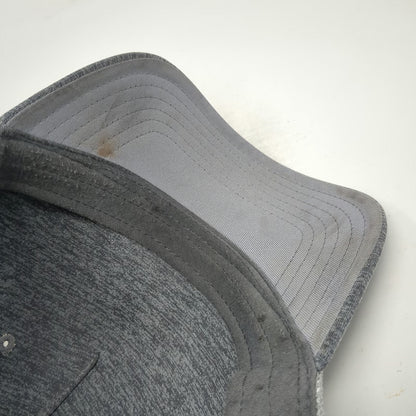 Under Armour Trucker Hat Gray One Size Snapback Heathered Mesh Back Logo Patch