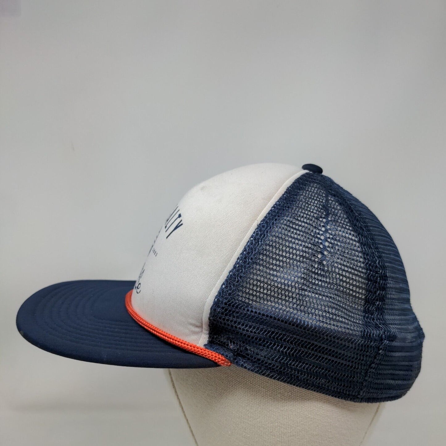 Salt Life Live Salty Snapback Mesh Back Rope Trucker Hat Blue OSFM Colorblock