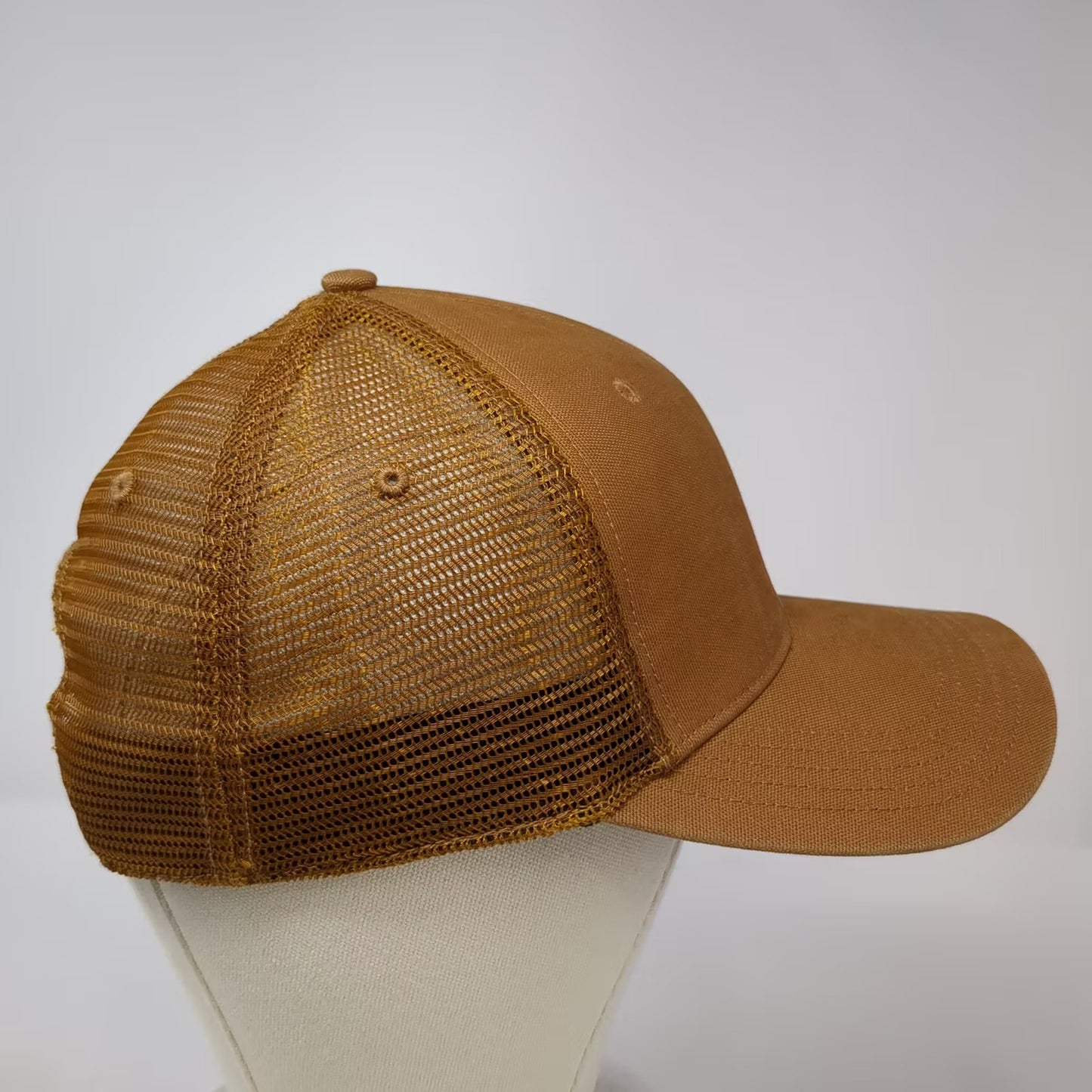 Carhartt Brown Salt Lake Prefab Embroidered Mesh Back Snapback Trucker Hat OS