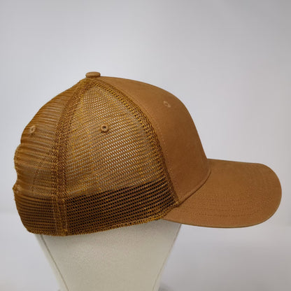 Carhartt Brown Salt Lake Prefab Embroidered Mesh Back Snapback Trucker Hat OS