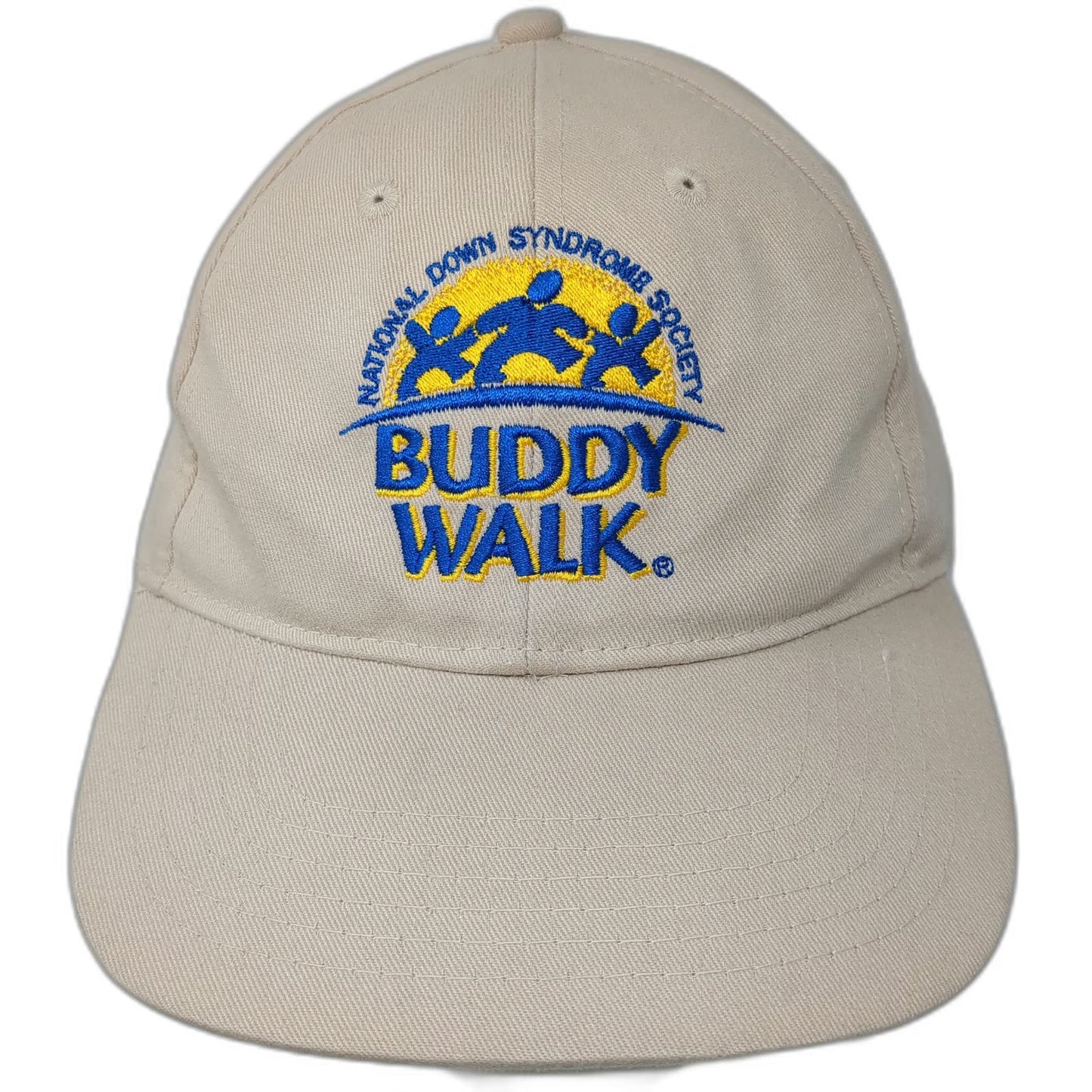 BIG Baseball Cap Beige One Size Buddy Walk National Down Syndrome Society Hat