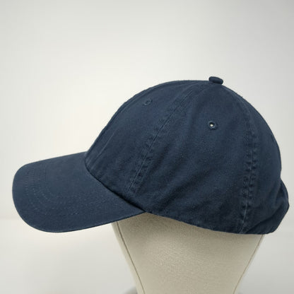 UltraClub Baseball Cap Blue One Size Adjustable Strapback 100% Cotton Hat