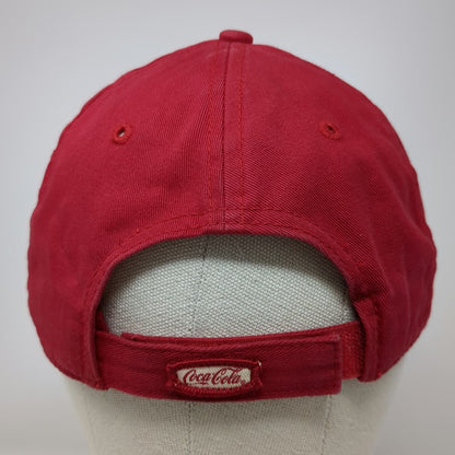 Anoma Baseball Cap Red One Size Coca Cola Embroidered Adjustable Strapback hat
