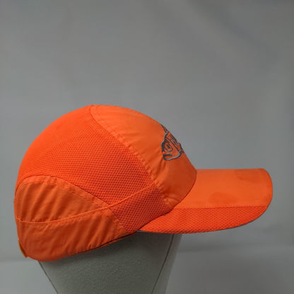 Fish Strapback Hat Orange One Size Adjustable Embroidered Cancun