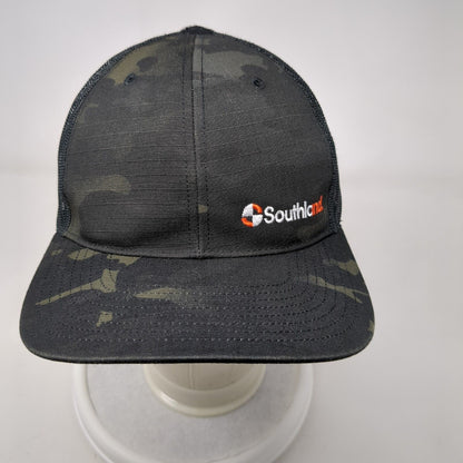 Southland Snapback Trucker Hat Camo One Size Mesh Back Richardson