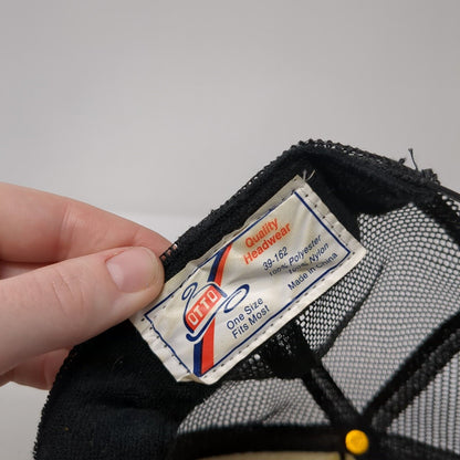 Flight Deck Flight Simulation Center Trucker Hat Black OS Mesh Back Rope Otto