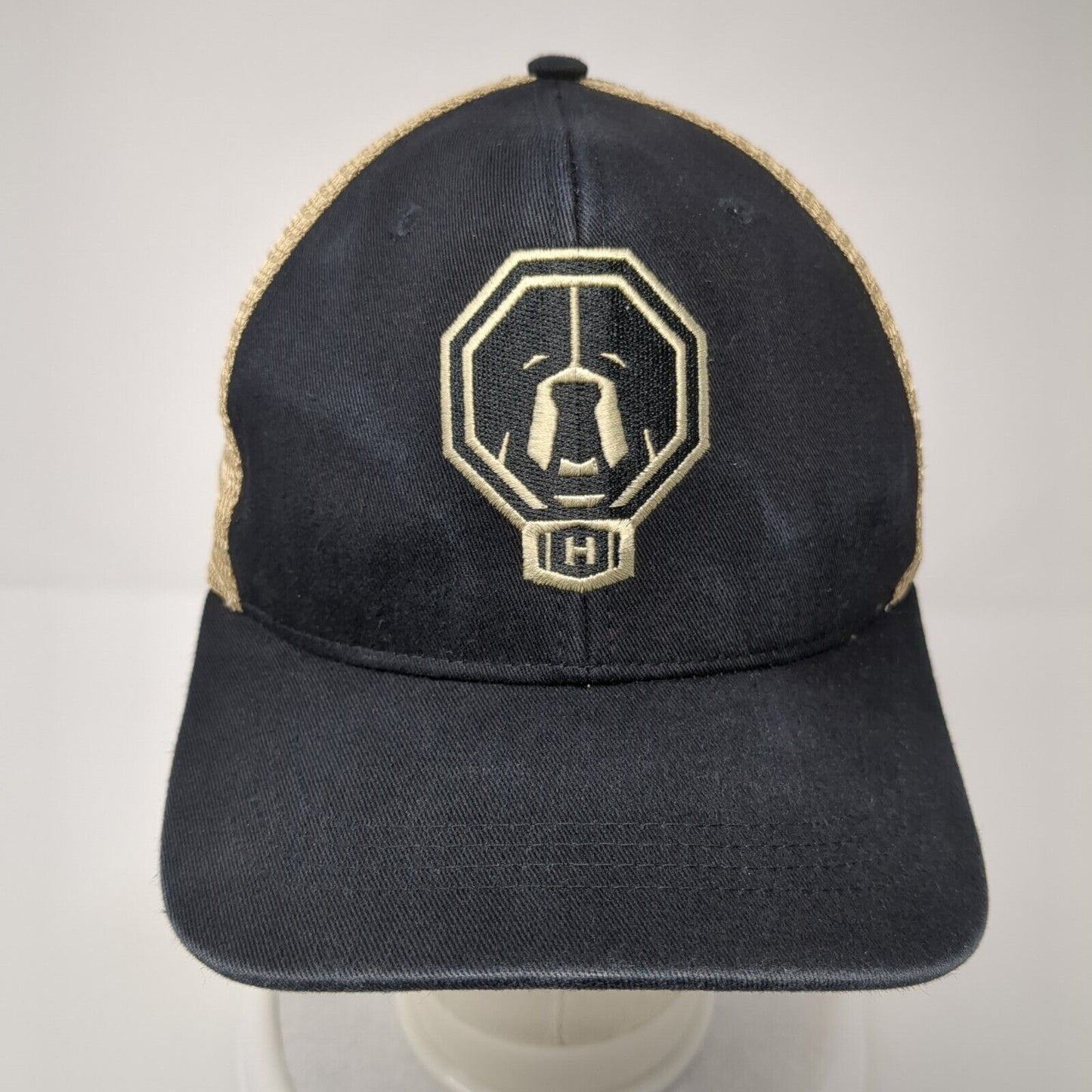 Howes Snapback Trucker Hat Black One Size Mesh Back Embroidered 6 Panel