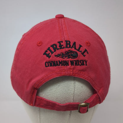 Fireball Cinnamon Whiskey Baseball Cap Red One Size Adjustable Cap America