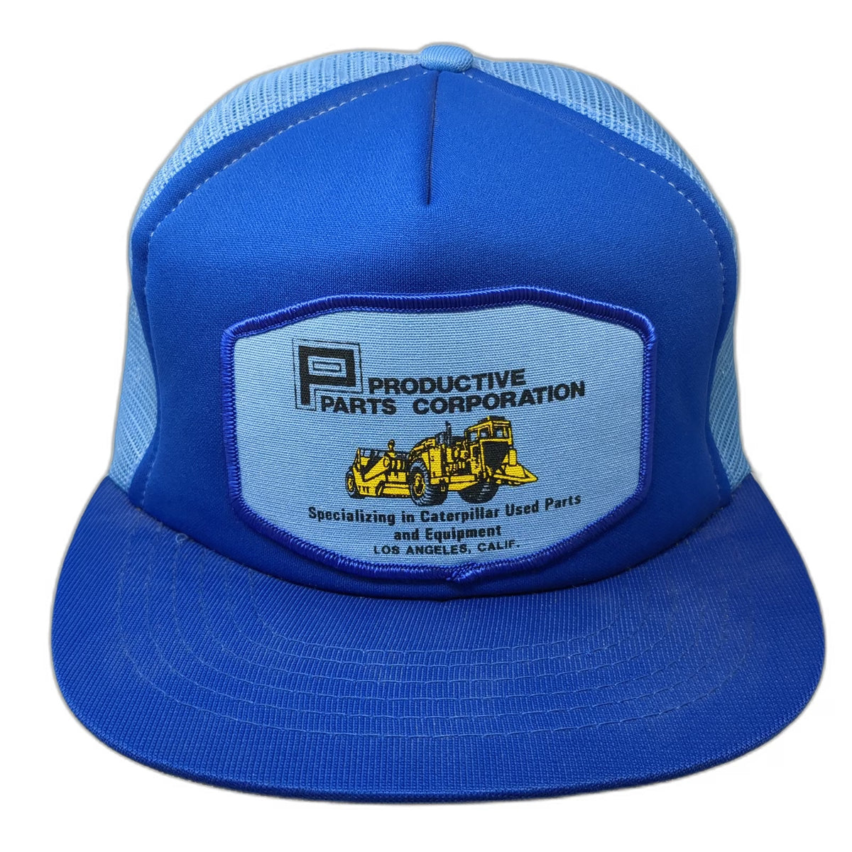 Namark Trucker Hat Blue Productive Parts Caterpillar Equipment Mesh Vintage