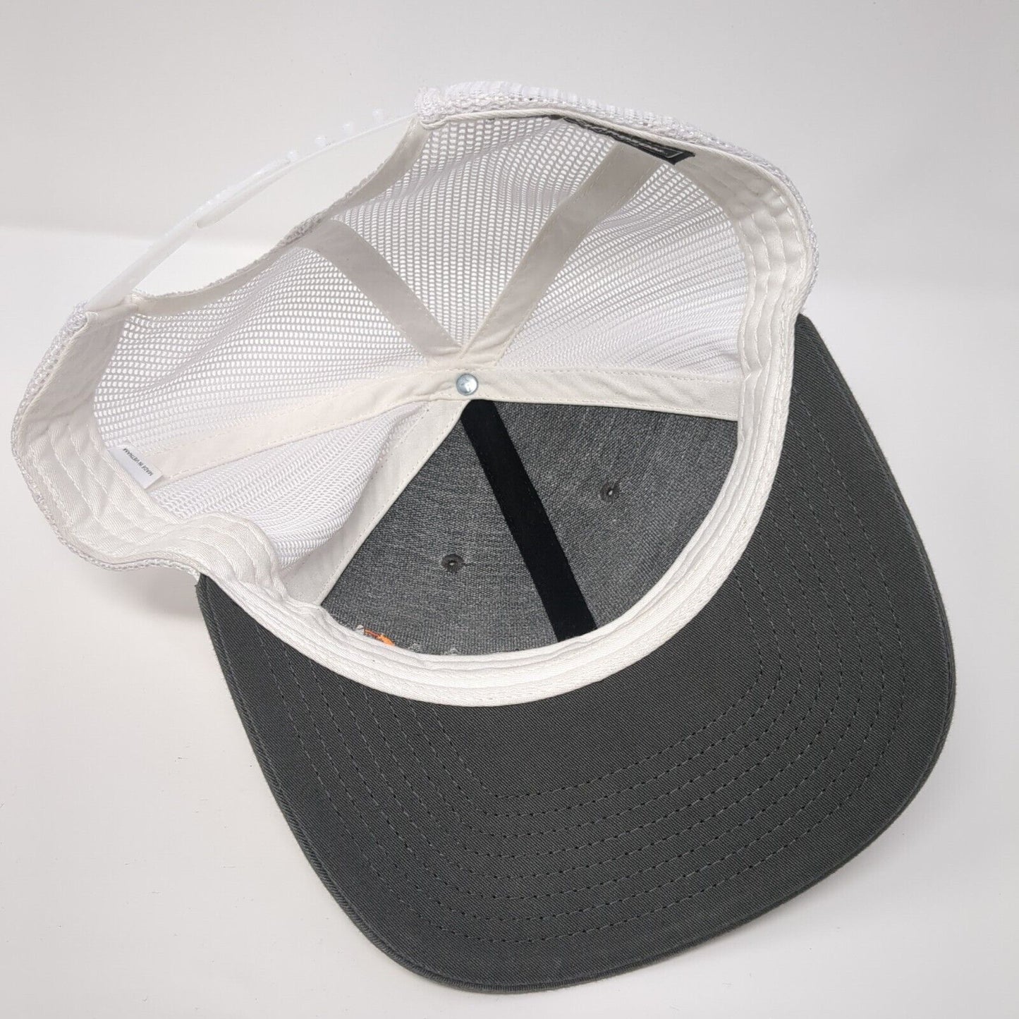 Axis Snapback Trucker Hat Gray OS Adjustable Embroidered Mesh Back Richardson