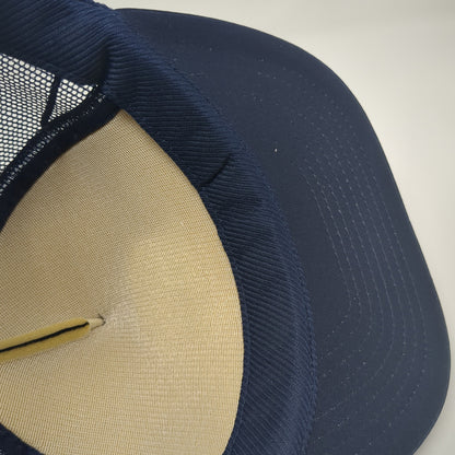 Police Training Institute Snapback Rope Trucker Hat Blue One Size Mesh Back